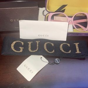Beautiful Black n Gold Gucci Head Band